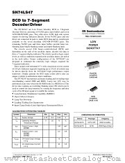 SN74LS47N datasheet pdf ON Semiconductor