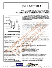 STRS5703 datasheet pdf Allegro MicroSystems