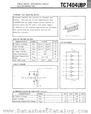 TC7404UBP datasheet pdf TOSHIBA