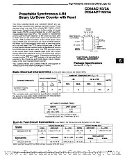 74ACT193 datasheet pdf RCA Solid State