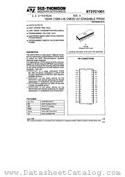 ST27C1001 datasheet pdf ST Microelectronics