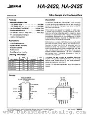 HA1-2420-2 datasheet pdf Intersil