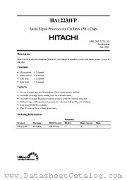 HA12231 datasheet pdf Hitachi Semiconductor