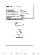 LH4001CN datasheet pdf National Semiconductor
