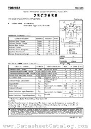 2SC2638 datasheet pdf TOSHIBA