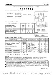 2SC3147 datasheet pdf TOSHIBA