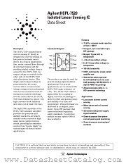 HCPL7520 datasheet pdf Agilent (Hewlett-Packard)