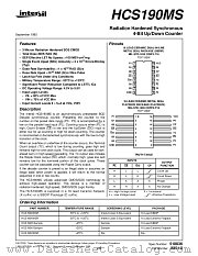 HCS190MS datasheet pdf Intersil