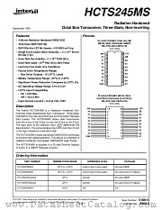HCTS245HMSR datasheet pdf Intersil