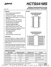 HCTS541KMSR datasheet pdf Intersil