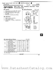 GP1S05 datasheet pdf SHARP