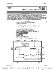 AK4351VT datasheet pdf Asahi Kasei Microsystems