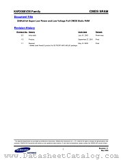 K6F2008V2E datasheet pdf Samsung Electronic