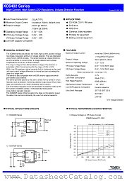 XC6402 datasheet pdf Torex Semiconductor