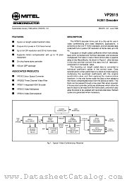 VP2615 datasheet pdf Mitel Semiconductor