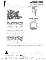 SN74HC259PW datasheet pdf Texas Instruments