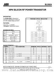 ASIBLX92A datasheet pdf Advanced Semiconductor