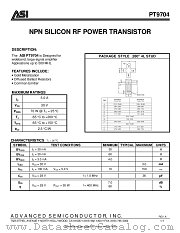 PT9704 datasheet pdf Advanced Semiconductor