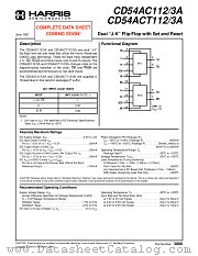 CD54AC112 datasheet pdf Intersil