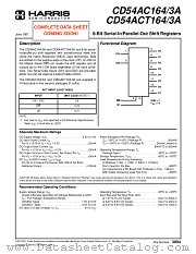 CD54ACT164 datasheet pdf Intersil