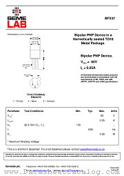 BFX37 datasheet pdf SemeLAB