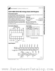 CD4014 datasheet pdf National Semiconductor
