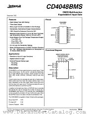 CD4048BMS datasheet pdf Intersil