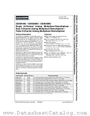 CD4052 datasheet pdf Fairchild Semiconductor