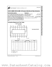 CD4512 datasheet pdf National Semiconductor