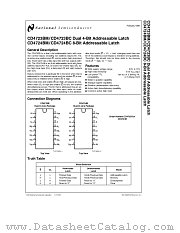 CD4723BC datasheet pdf National Semiconductor