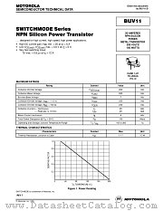 BUV11 datasheet pdf ON Semiconductor
