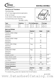 BC857BL3 datasheet pdf Infineon