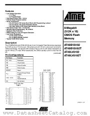 AT49LV8192T-12TC datasheet pdf Atmel