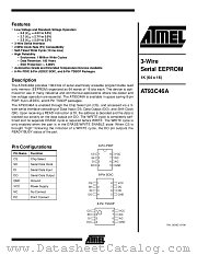 AT93C46A-10SC-2.5 datasheet pdf Atmel
