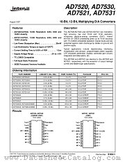 AD7531 datasheet pdf Intersil