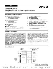 AM27X2048-70JC datasheet pdf Advanced Micro Devices