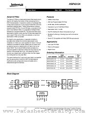 HSP43124SC-33 datasheet pdf Intersil