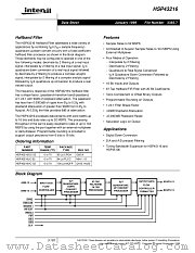 HSP43216GC-52 datasheet pdf Intersil