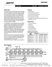 HSP43881JC-30 datasheet pdf Intersil