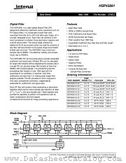 HSP43891JC-20 datasheet pdf Intersil