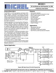 MIC29311-5.1BT datasheet pdf Micrel Semiconductor