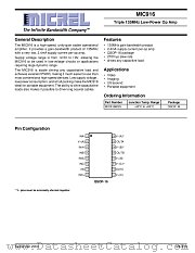 MIC916BQS datasheet pdf Micrel Semiconductor