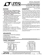 LTC1563C datasheet pdf Linear Technology
