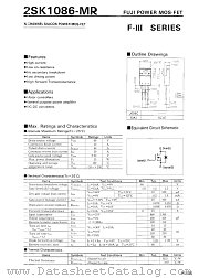 2SK1086 datasheet pdf Fuji Electric