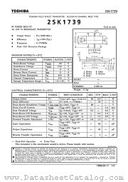 2SK1739 datasheet pdf TOSHIBA