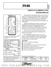 3948 datasheet pdf Allegro MicroSystems