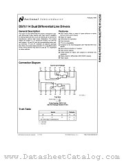 DS75114N datasheet pdf National Semiconductor