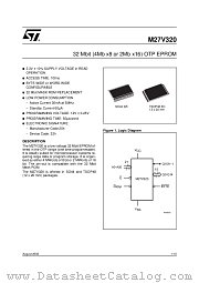 M27V320-120N6 datasheet pdf ST Microelectronics