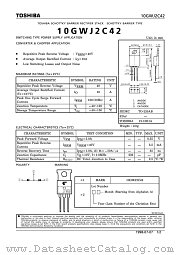 10GWJ2C42 datasheet pdf TOSHIBA