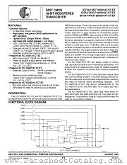 IDT54FCT16501ETPA datasheet pdf IDT